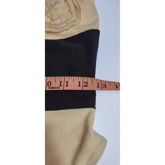 SAME Los Angeles One Piece Swimsuit Womens Color Suede Cream/Black Size Large - Picture 8 of 9